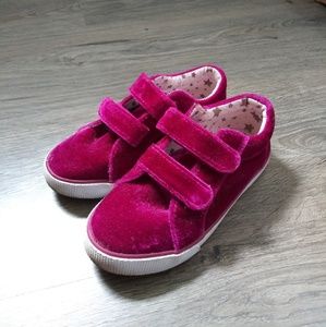 Purple Velour Sneakers